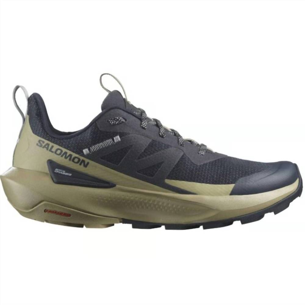 Salomon Men's Black and Olive Green Trail Sneakers